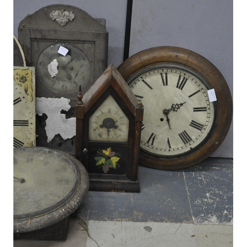 293 - VARIOUS CLOCKS AND CLOCK PARTS