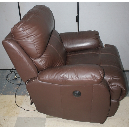 298 - ELECTRIC RECLINER ARMCHAIRORIGINALLY LISTED AS RISE AND RECLINE, BUT ON TESTING DESCRIPTION ALTERED ... 