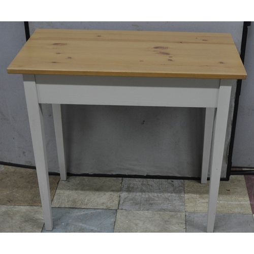 320 - 2 IKEA NORRASEN (13344) GREY AND WOODGRAIN TABLES