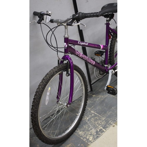 219 - VENTURE CRYSTAL LADIES' 18 SPEED MOUNTAIN BIKE