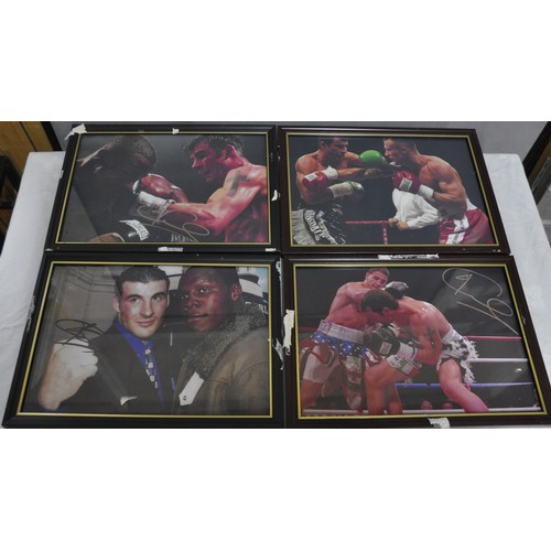 224 - PICTURES OF JOE CALZAGHE - SOME FRAMED AND SOME SIGNED                                ITEMS FROM THI... 