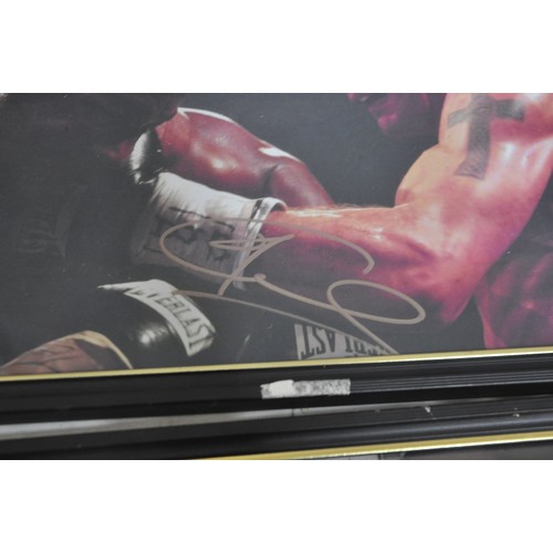 224 - PICTURES OF JOE CALZAGHE - SOME FRAMED AND SOME SIGNED                                ITEMS FROM THI... 