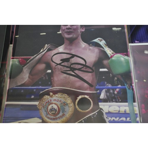 224 - PICTURES OF JOE CALZAGHE - SOME FRAMED AND SOME SIGNED                                ITEMS FROM THI... 