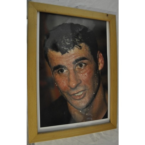 281 - 2 FRAMED JOE CALZAGHE PICTURES      ITEMS FROM THIS LOT HAVE BEEN WITHDRAWN - PLEASE CHECK PHOTOS FO... 