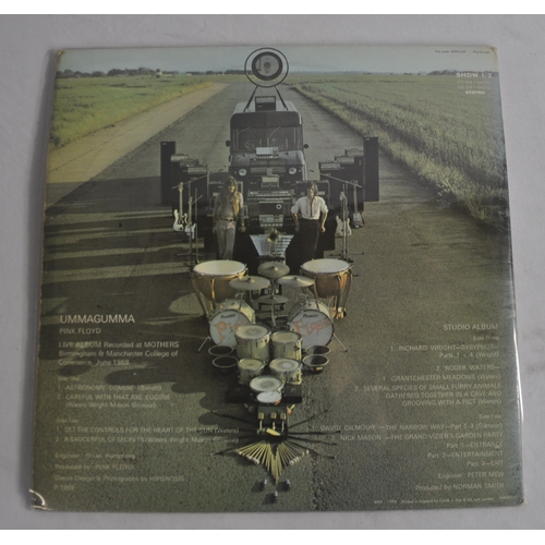 53 - 5 PINK FLOYD VINYLS - UMMAGUMMA 1969 GATEFOLD DOUBLE RECORD SHDW1/2 VG, MEDDLE, GATEFOLD TEXTURED SL... 