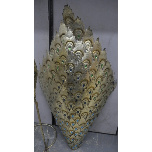 61 - LARGE METAL PEACOCK