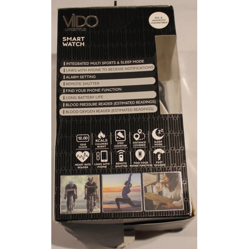 91 - VIDO SMART WATCH AND PAIR OF VIDO WIRELESS EARBUDS (C12)