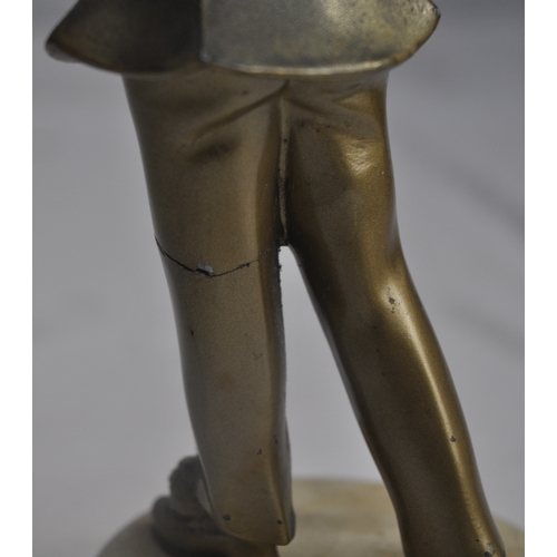 97 - ART DECO FIGURE OF A PIERROT MANDOLIN PLAYER - REPAIRED