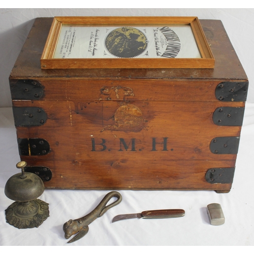 108 - SMALL TRUNK AND CONTENTS