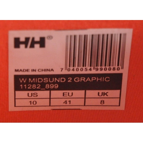 136 - 2 PAIR HELLY HANSEN MIDSUND2 GRAPHIC WELLINGTON BOOTS (SIZE UK8/41) - NEW & BOXED (A20,A26)