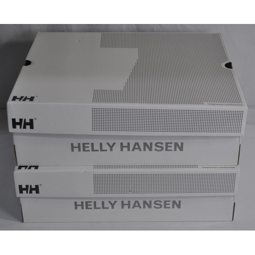 136 - 2 PAIR HELLY HANSEN MIDSUND2 GRAPHIC WELLINGTON BOOTS (SIZE UK8/41) - NEW & BOXED (A20,A26)