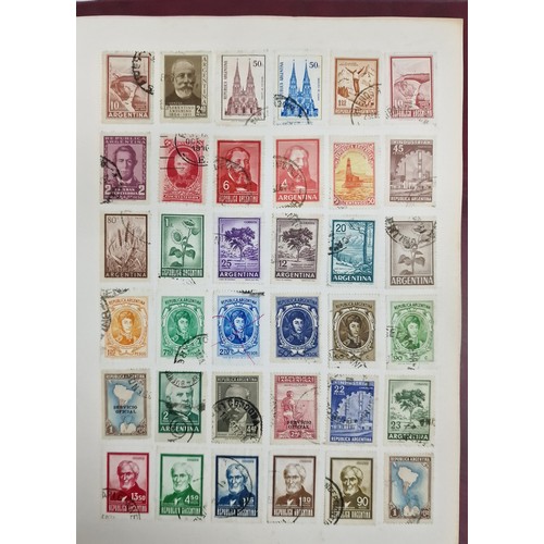 166 - 7 STAMP ALBUMS - STAMPS OF THE WORLD