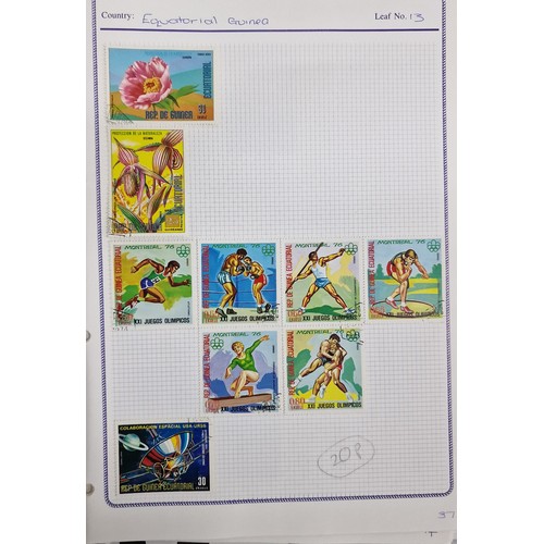 166 - 7 STAMP ALBUMS - STAMPS OF THE WORLD