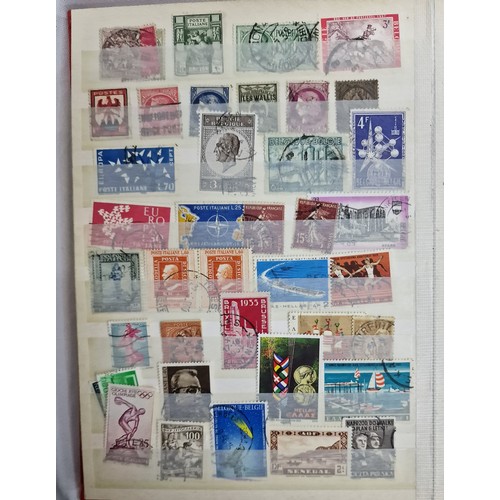 166 - 7 STAMP ALBUMS - STAMPS OF THE WORLD