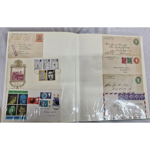 167 - 4 ALBUMS CONTAINING - FIRST DAY COVERS FROM GREAT BRITAIN, COMMONWEALTH & REST OF THE WORLD &... 