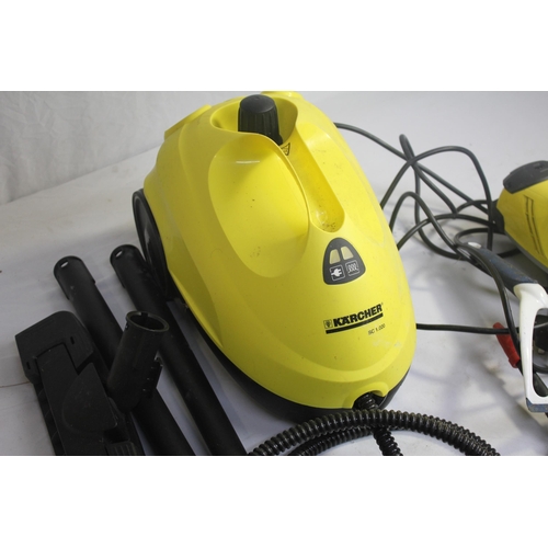 168 - K'ARCHER SC 1.020 STEAM CLEANER AND K'ARCHER WINDOW VACUUM (A109)