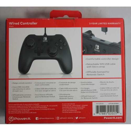 181 - 3 X WIRED CONTROLLERS FOR NINTENDO SWITCH (A8)