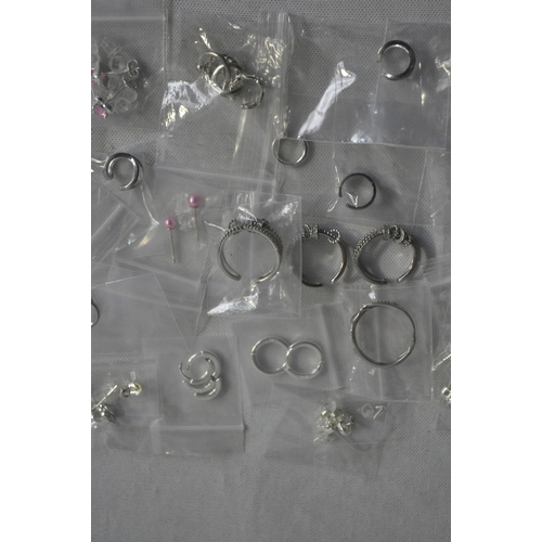 247 - 14 PIECES OF JEWELLERY MARKED S925 (24g) AND 10 ITEMS OF JEWELLERY WITH NO MARKS VISIBLE (14g)