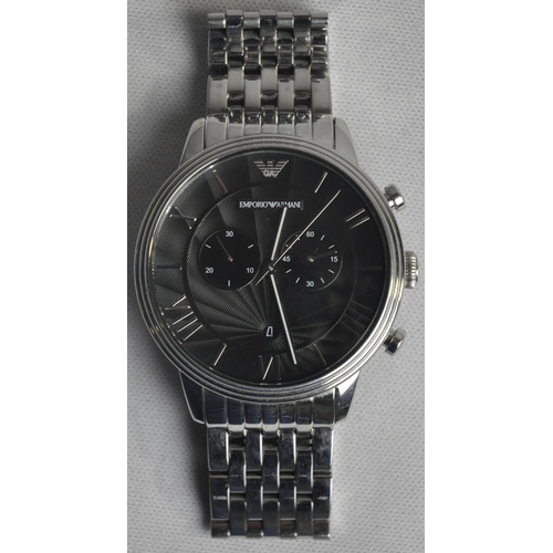 256 - GENTS EMPORIO ARMANI WATCH ON BRACELET STRAP (AR-1617 11132) (A106)