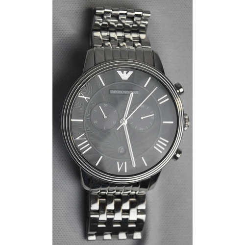 256 - GENTS EMPORIO ARMANI WATCH ON BRACELET STRAP (AR-1617 11132) (A106)