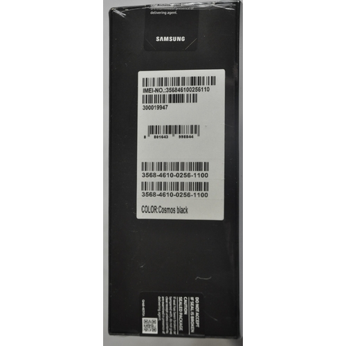 264 - SAMSUNG GALAXY FOLD 5G 512gb COSMOS BLACK MOBILE PHONE - LABEL STATES EUROPEAN SIM CARD ONLY - NEW I... 