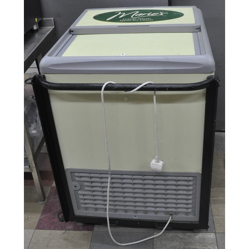 303 - MOBILE ICE CREAM FREEZER, USHER ICE CREAM TRAY AND SHOULDER BAG