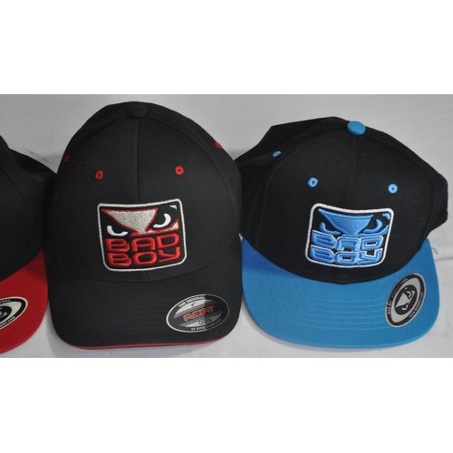 332 - 4 NEW BAD BOY SNAP BACK HATS (A59)