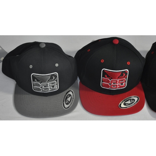 332 - 4 NEW BAD BOY SNAP BACK HATS (A59)