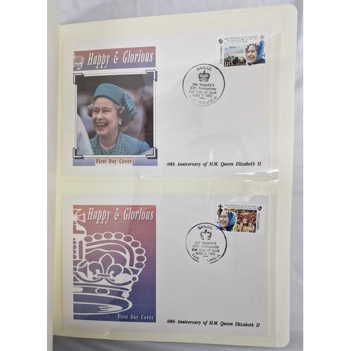 333 - 2 ALBUMS OF  COMMEMORATIVE FIRST DAY COVERS OF THE ROYAL FAMILY