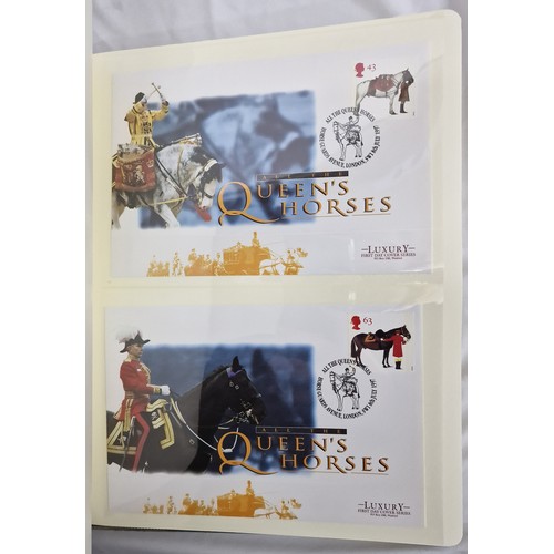 333 - 2 ALBUMS OF  COMMEMORATIVE FIRST DAY COVERS OF THE ROYAL FAMILY