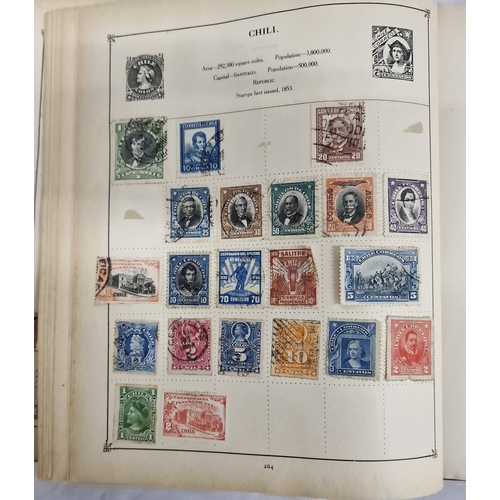 345 - 5 VARIOUS STAMP ALBUMS