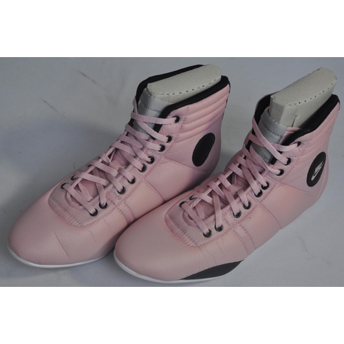 357 - 4 PAIR WOMEN'S NIKE HIJACK MID PINK GLAZE/BLACK SHOES (3 SIZE UK5/38.5 & 1 SIZE UK5.5/39) - NEW ... 