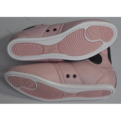 358 - 3 PAIR WOMEN'S NIKE HIJACK MID PINK GLAZE/BLACK SHOES (SIZE UK4.5/38) - NEW & BOXED (A38)