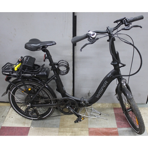 363 - WISPER 806 FOLDING ELECTRIC BIKE - TESTED AND WORKING