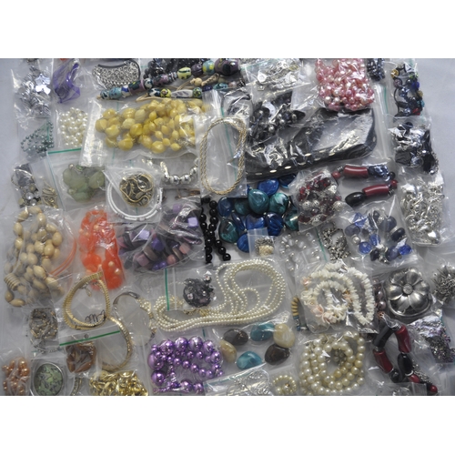 368 - BOX OF COSTUME JEWELLERY