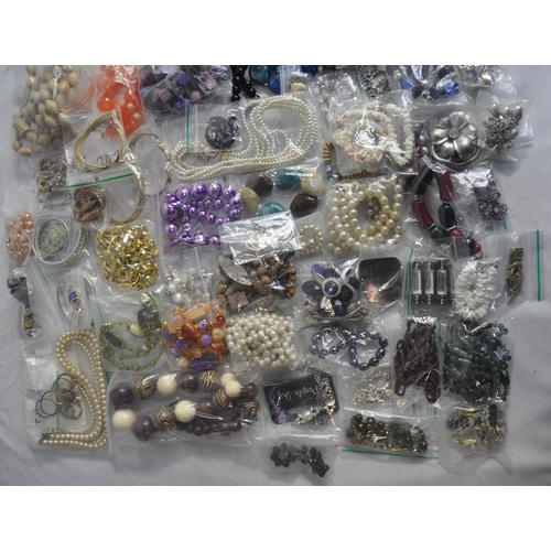 368 - BOX OF COSTUME JEWELLERY