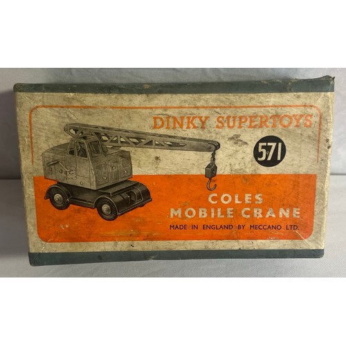 375 - DINKY SUPERTOYS COLES MOBILE CRANE (C11)