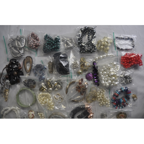 379 - BOX OF COSTUME JEWELLERY