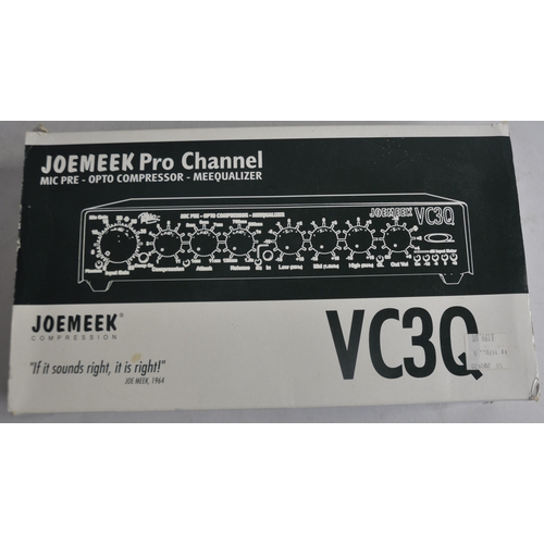 381 - JOEMEEK VC3C PRO CHANNEL COMPRESSOR - NO POWER SUPPLY, ZOOM STUDIO 1201 DIGITAL REVERB AND MULTI EFF... 