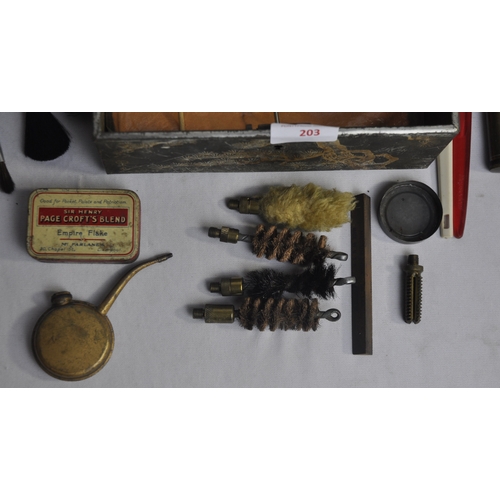 203 - GUNSMITH VINTAGE RIFLE CLEANING KIT