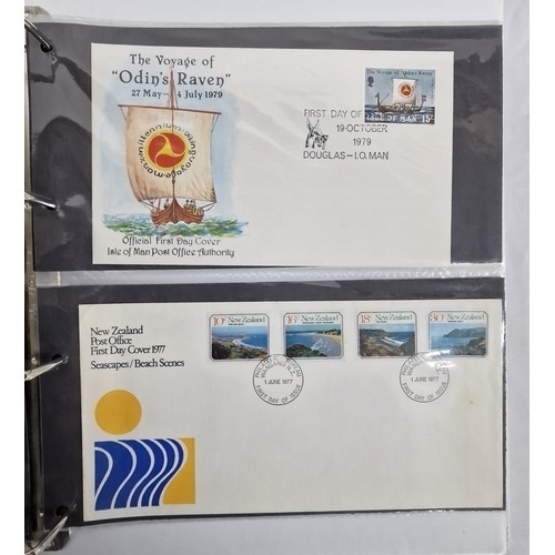 167 - 4 ALBUMS CONTAINING - FIRST DAY COVERS FROM GREAT BRITAIN, COMMONWEALTH & REST OF THE WORLD &... 