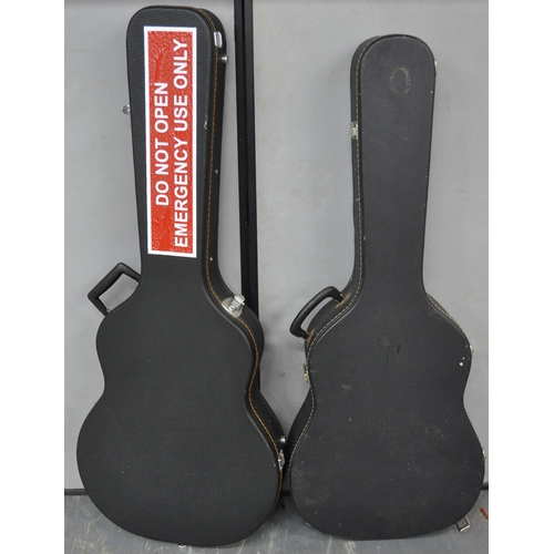 17 - 2 HARD SHELL GUITAR CASES