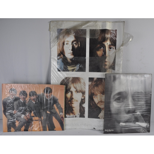 37 - VARIOUS POSTERS AND PRINTS INCLUDING BEATLES, ROLLING STONES