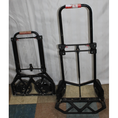 76 - 2 FOLDING SACK TRUCKS