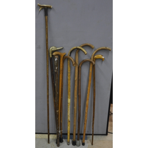 103 - BUNDLE OF WALKING STICKS