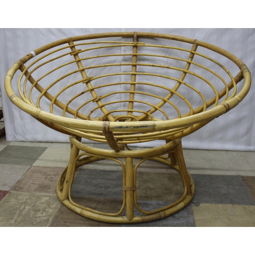 107 - MID CENTURY BAMBOO PAPASAN CHAIR