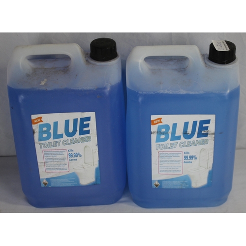 113 - 2 x 5L BLUE TOILET CLEANER