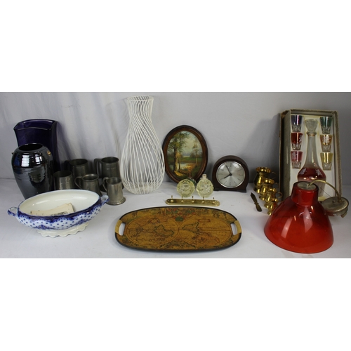 120 - MISCELLANEOUS; VASES, BRASS, PEWTER, ETC