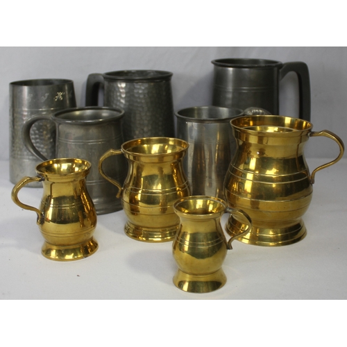 120 - MISCELLANEOUS; VASES, BRASS, PEWTER, ETC