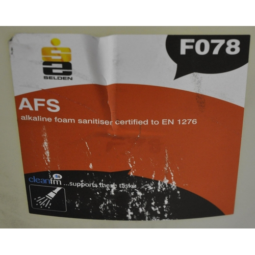 129 - 25L AFS ALKALINE FOAM SANITISER AND DIVERSEY TITAN SANITIZER DETERGENT DISINFECTANT - EXPIRY DATE 28... 